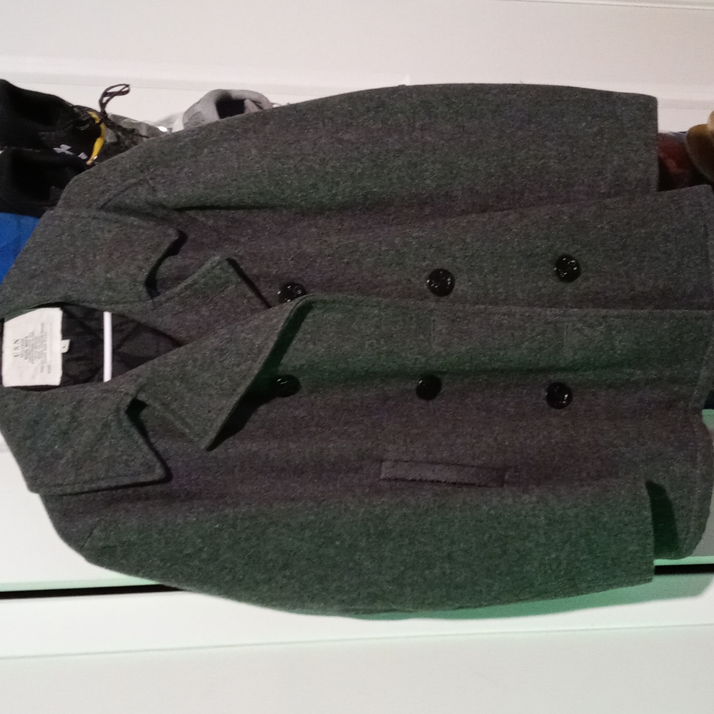 Mens Navy peacoat sz L